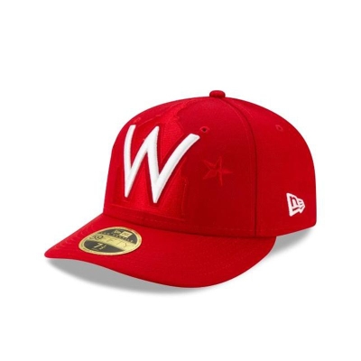 Washington Nationals Gorra | New Era MLB Logo Elements Low Profile 59fifty Fitted Cap Mexico - Rojos